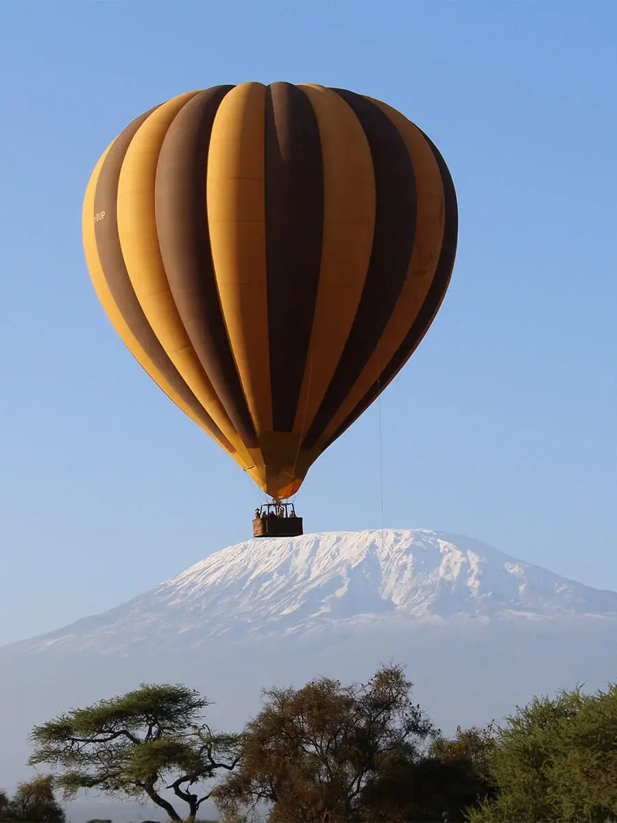 Soar above the wilderness in a hot air balloon and experience the enchanting beauty of the landscape from the sky. Our Balloon Safaris offer a unique perspective, allowing you to witness the vastness of nature, spot wildlife from above, and create memories of a truly extraordinary adventure.